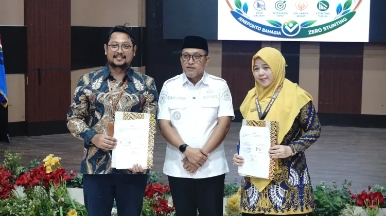Bupati Jeneponto Resmikan Gerakan Orang Tua Asuh Cegah Stunting