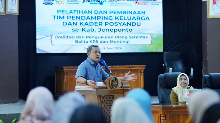 Bupati Jeneponto Buka Pelatihan Pendamping Keluarga Pencegahan Stunting