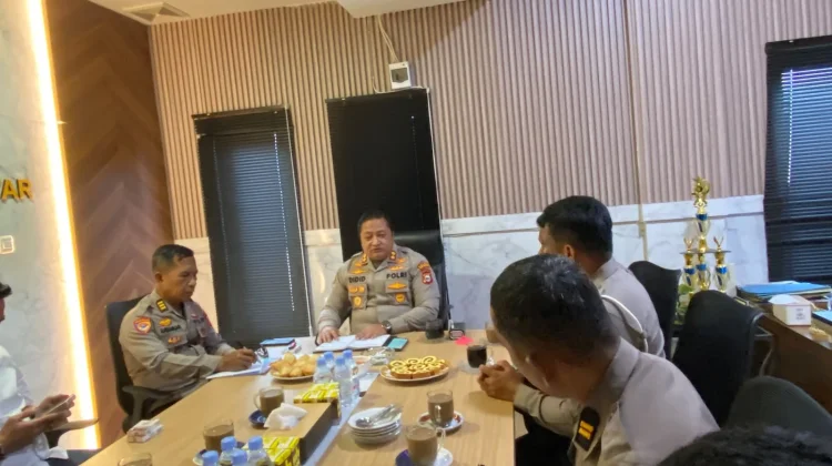 Kapolres Selayar Pimpin Rapat Persiapan Hari Bhayangkara ke-80