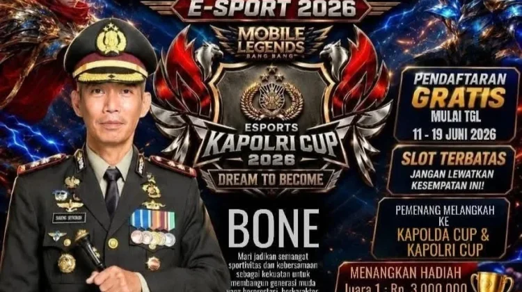 Hari Bhayangkara Ke-80, Polres Bone Adakan Turnamen E-Sport