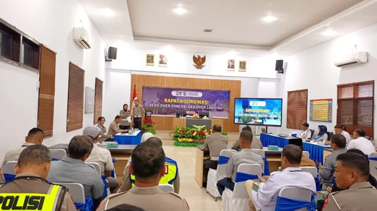 Kasat Lantas Polres Gowa Hadiri Rakor Zero Over Dimensi dan Over Loading