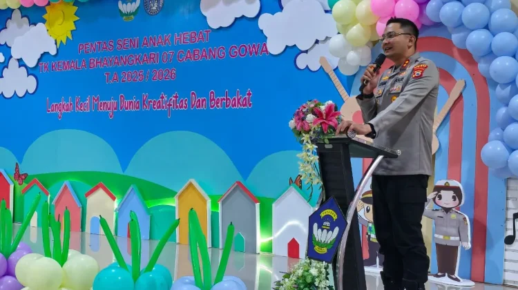 Kapolres Gowa  Hadiri Pelepasan dan Pentas Seni Anak Hebat TK Kemala Bhayangkari 07