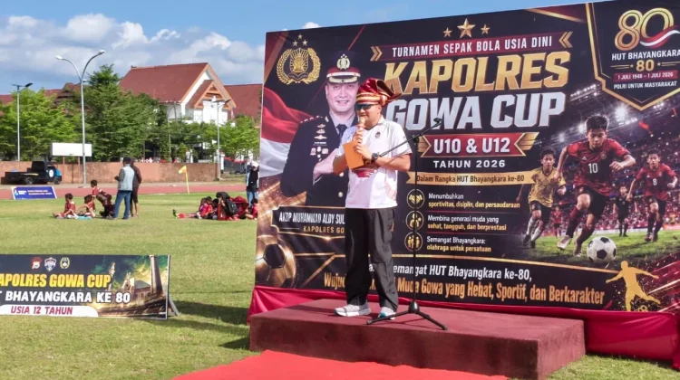 Tumbuhkan Bibit Pesepak Bola Masa Depan, Kapolres Gowa Buka Kapolres Cup 2026