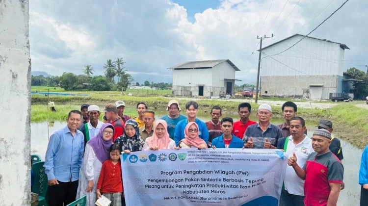 Unismuh Makassar Dampingi Pembudidaya Ikan Nila di Maros