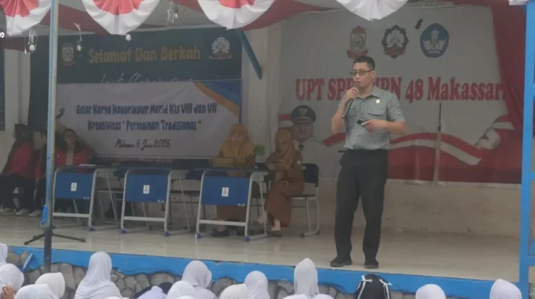 Kemenkum Sulsel Edukasi Pelajar SMPN 48 Makassar Bangun Iklim Sekolah yang Aman
