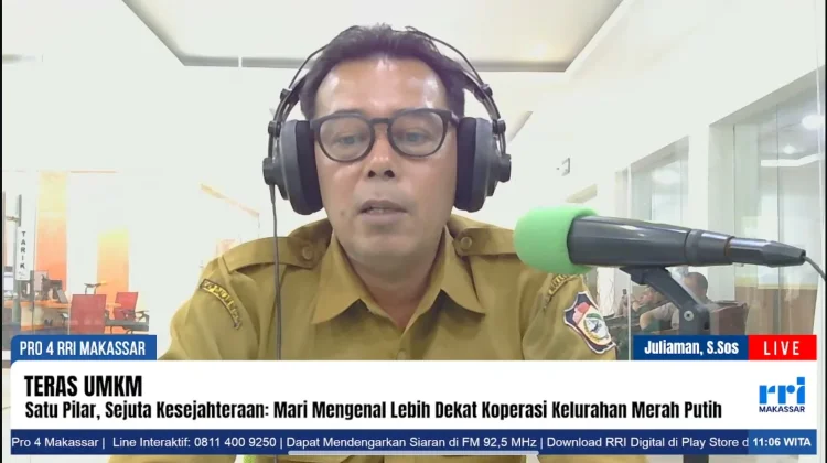 RRI Makassar Kupas Strategi Ekonomi Kreatif Koperasi Merah Putih