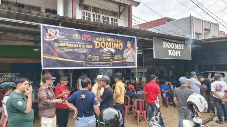 Sambut Hari Bhayangkara,Polsek Manggala Gelar Turnamen Domino