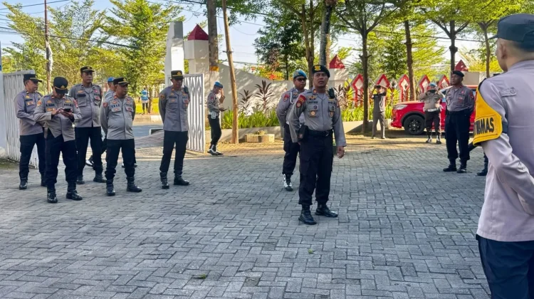 Polres Gowa Gelar Apel Kesiapan Pengamanan Rapat Pansus Hak Angket di DPRD Gowa