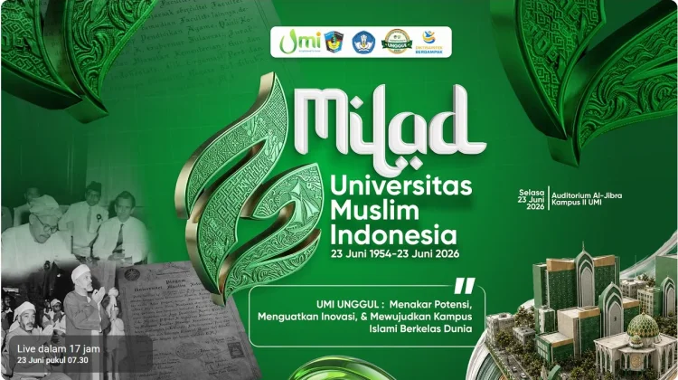 UMI Makassar Beri Penghargaan Sivitas Berprestasi pada Milad Ke-72