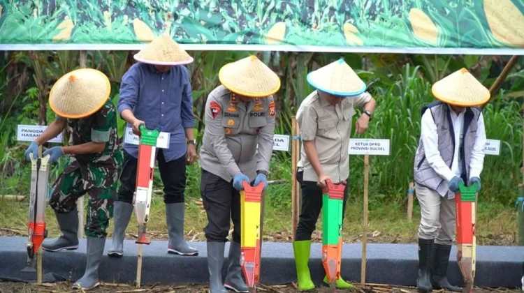 Gerakan Pangan Jagung Serentak Dilakukan Jajaran Polda Sulsel