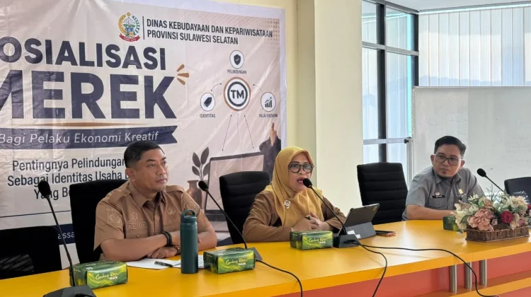 Gandeng Disbudpar Sulsel, Kemenkum Sosialisasi Merek bagi Pelaku Ekonomi Kreatif