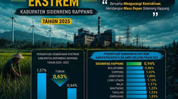 99 Persen Penduduk Sidrap Keluar dari Kategori Kemiskinan Ekstrem