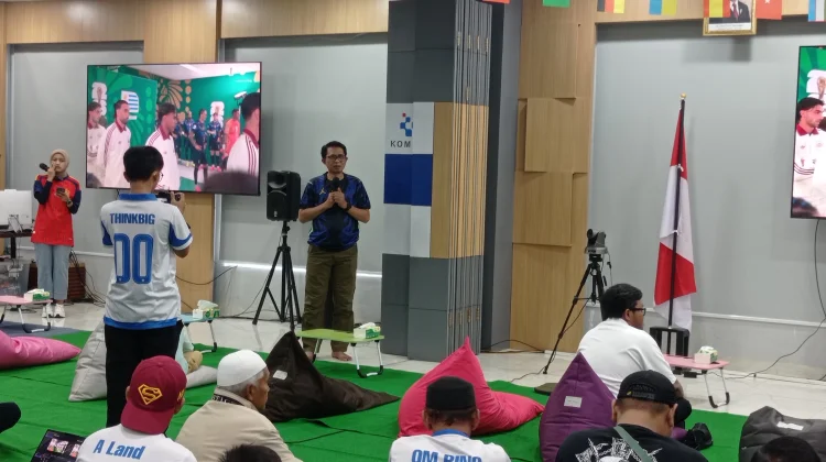 BBLSDM Komdigi Makassar Gelar Nobar Piala Dunia Spanyol vs Uruguay