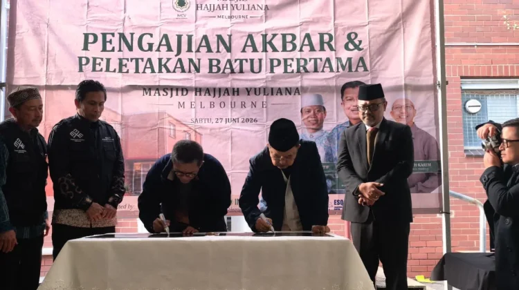 Jusuf Kalla Hadiri Peletakan Batu Pertama Masjid Hajjah Yuliana di Melbourne