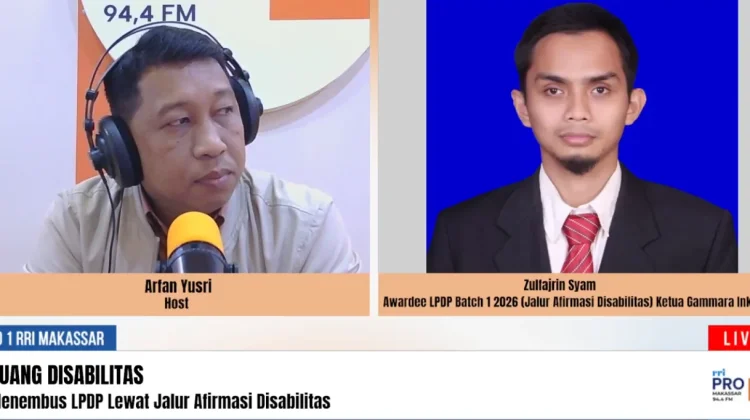 Cerita Zulfajri Syam Tembus LPDP lewat Jalur Afirmasi Disabilitas