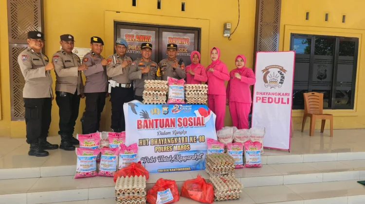 Hari Bhayangkara ke-80 Jadi Momentum Polsek Bantimurung Hadir Membantu Warga
