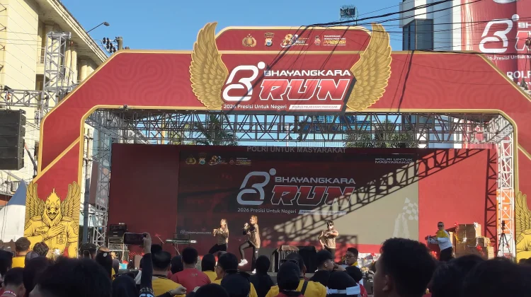 Ribuan Peserta Meriahkan Bhayangkara Run Polres Pelabuhan Makassar