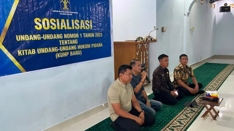 Bedah Isu UU Baru, Tim Penyuluh Hukum Kemenkum Sulsel Edukasi WBP Lapas Parepare