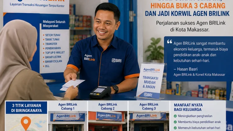 Dari Transaksi Usaha Pribadi, Hasan Basri Bangun Bisnis Agen BRILink