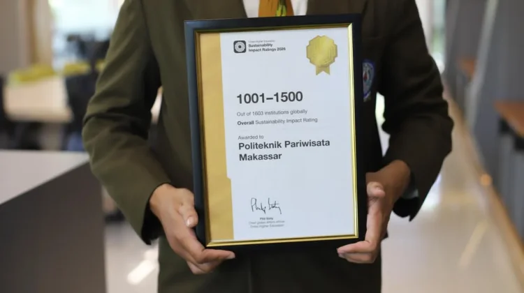 Poltekpar Makassar Masuk Peringkat Dunia THE Sustainability Impact Ratings 2026