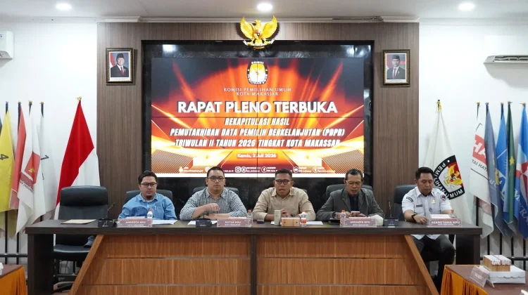 KPU Makassar Tetapkan Data Pemilih Berkelanjutan yakni 1.083.713 Pemilih