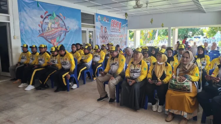 Kontingen Barru Pertama Disambut Hangat pada Porsenijar PGRI di Sidrap