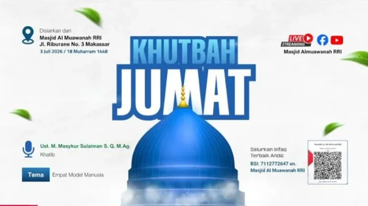 Kotbah Jumat RRI: Empat Model Manusia di sisi Allah SWT