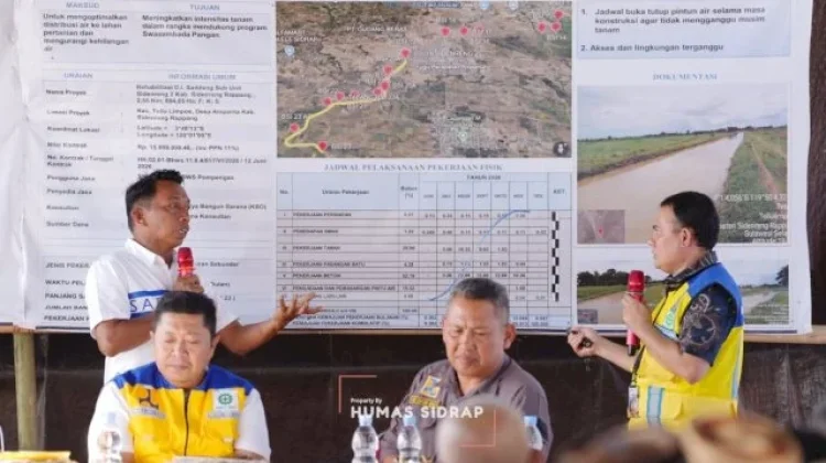 Rehabilitasi Irigasi Saddang Perkuat Pengairan Ribuan Hektare Sawah