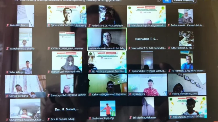 Seribu Peserta Ikuti Webinar Penguatan Pendidikan Madrasah Sulsel
