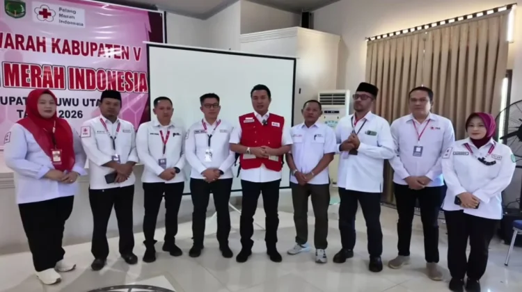 Bupati Lutra Andi Rahim Resmi Pimpin PMI Luwu Utara Periode 2026–2031