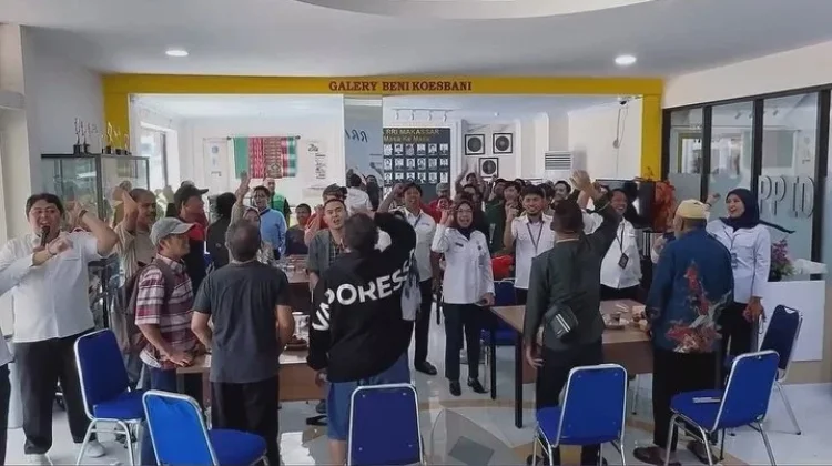 RRI Makassar Gelar Dengar Bareng Piala Dunia bersama Pertuni Sulsel
