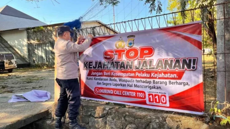 Polsek Tamalanrea Himbau Warga Stop Kejahatan Jalanan