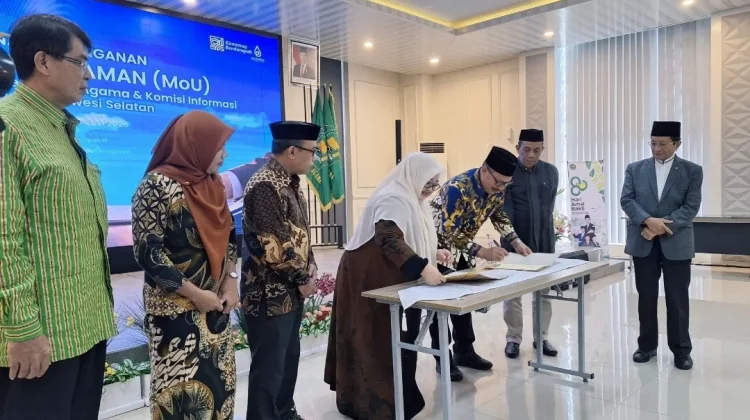 Kemenag Sulsel Perkuat Tata Kelola Informasi Publik Melalui Kerja Sama dengan KIP