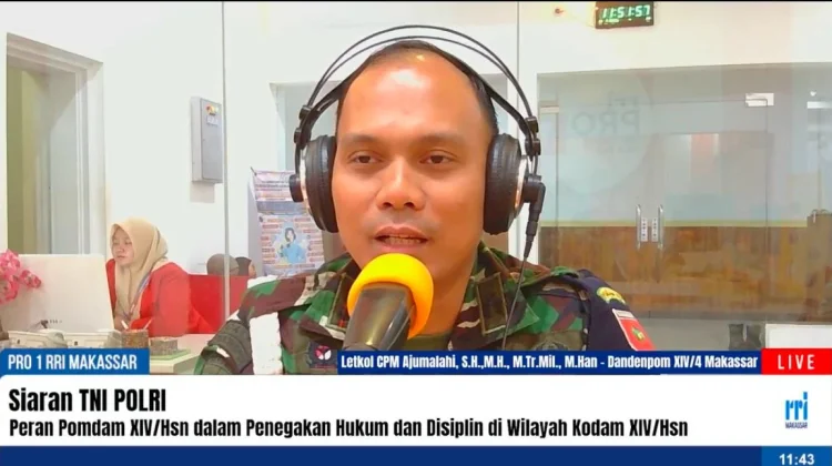 Upaya Penegakan Hukum dan Disiplin oleh Pomdam XIV/Hsn