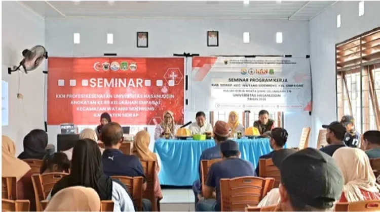Mahasiswa KKN Profesi Kesehatan Unhas Berkolaborasi Wujudkan Masyarakat Sehat