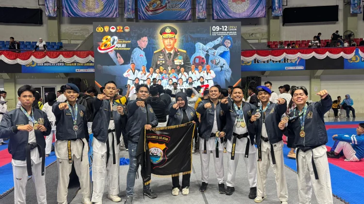 Kontingen Polda Suldel Borong 9 Medali Kapolri Cup