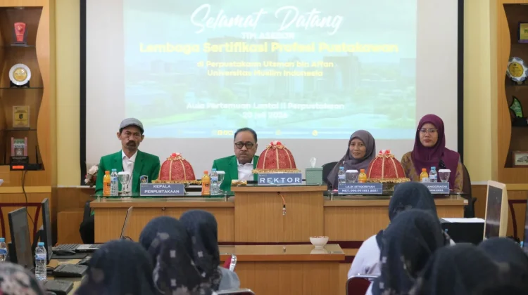 Sepuluh Pustakawan UMI Makassar Ikuti Re-Sertifikasi Profesi dari Perpusnas RI