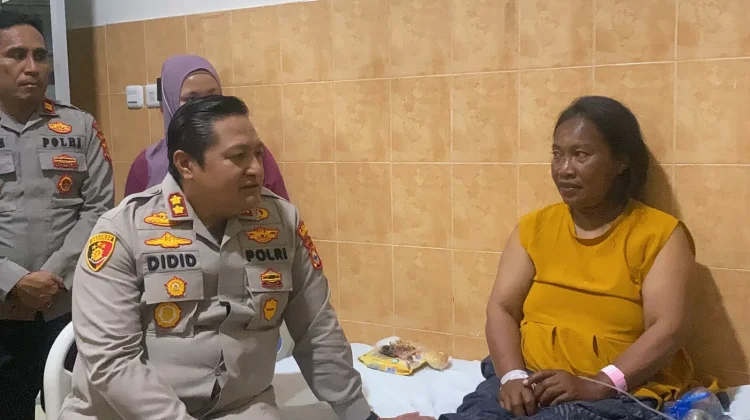 Kapolres Selayar Jenguk Lima Korban KLM Nurul Salsa, Pastikan Pengobatan Gratis