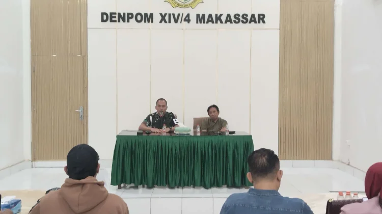 Denpom XIV Makassar Perkuat Sinergi Bersama Insan Media Melalui Silaturahmi