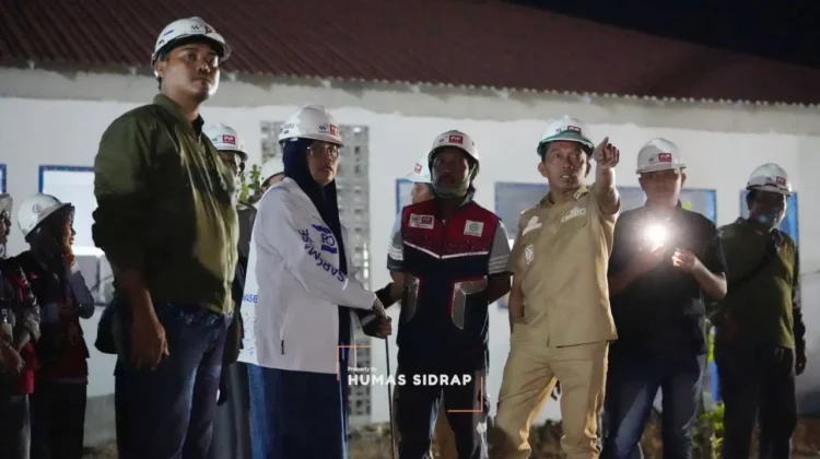 Bupati Sidrap Tinjau Pembangunan Sekolah Rakyat