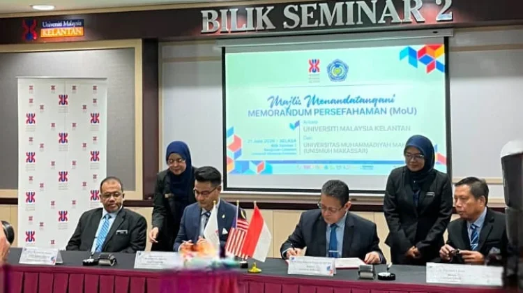 Unismuh Makassar dan Universiti Malaysia Kelantan Teken MoU, Perkuat Tiga Bidang