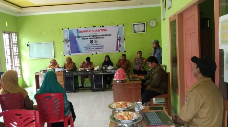 Desa Mendatte Kolaborasi Cegah Stunting lewat Musyawarah Pembangunan 2026