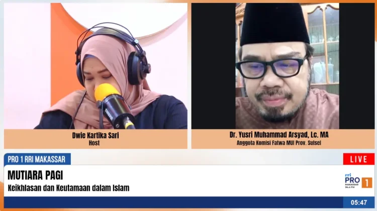 MUI Sulsel: Keikhlasan dalam Beribadah Menurut Pandangan Syariat Islam