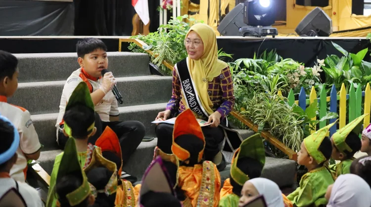 Bunda PAUD Makassar Ajak Anak Cintai Lingkungan lewat Storytelling