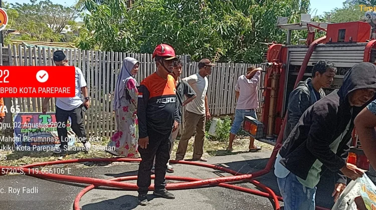 Musim Kemarau, Gudang Penyimpanan Di Parepare Ludes Terbakar