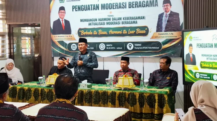 Bukan Sekadar Teori, Moderasi Beragama Jadi Budaya di MTsN 2 Makassar