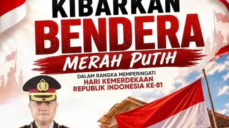 Kapolres Palopo Ajak Masyarakat Kibarkan Bendera Merah Putih