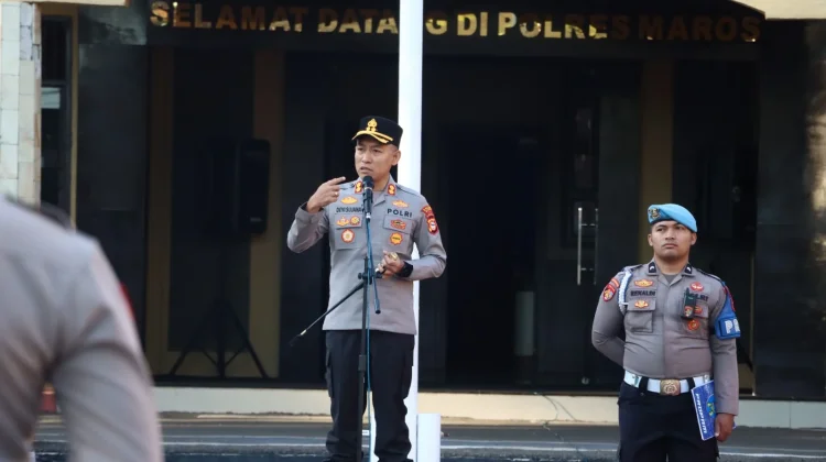 Hari Pertama Memimpin, Kapolres Maros Prioritaskan Integritas dan Pelayanan