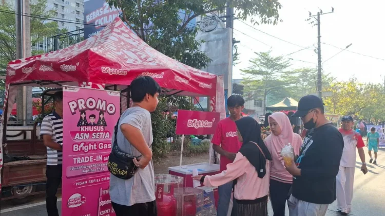 BrightGas Hadir di Car Free Day Makassar