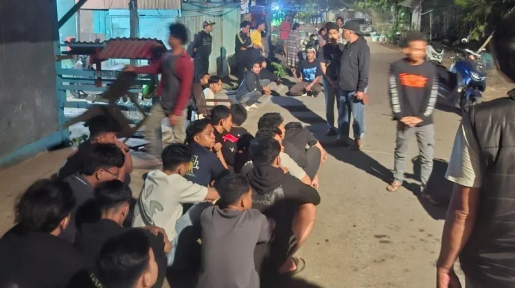Polsek Manggala Amankan Puluhan Pemuda Nongkrong hingga Dinihari